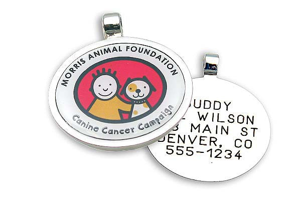 Canine Cancer Campaign Jewelry Tag, - Lucky Pet